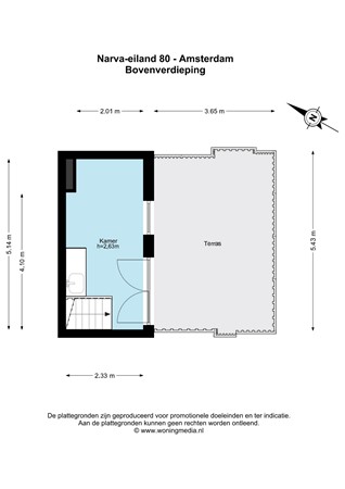 Floor plan - Narva-Eiland 80, 1014 ZJ Amsterdam 